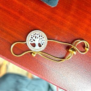 Stainless Steel Adjustable Tree of Life Bracelet